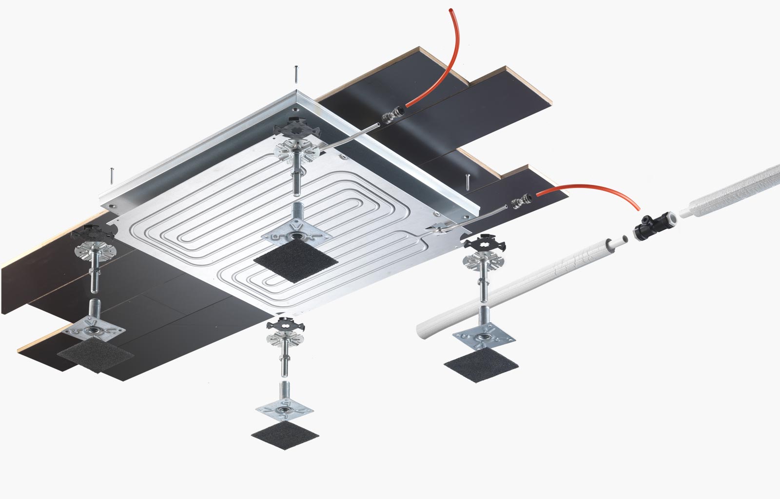 Charmklima Radiant Heating And Cooling System For Raised Floors